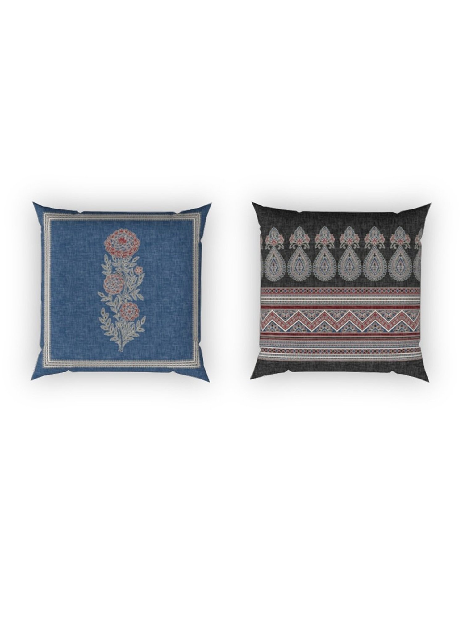 DDecor Printed Blue 210 TC Cotton King Bedding Sets