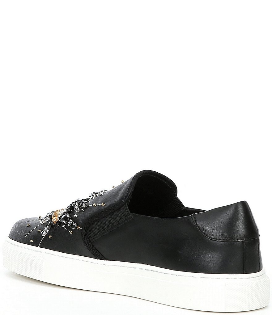 Kurt Geiger London Leah Embellished Eye Leather Sneakers