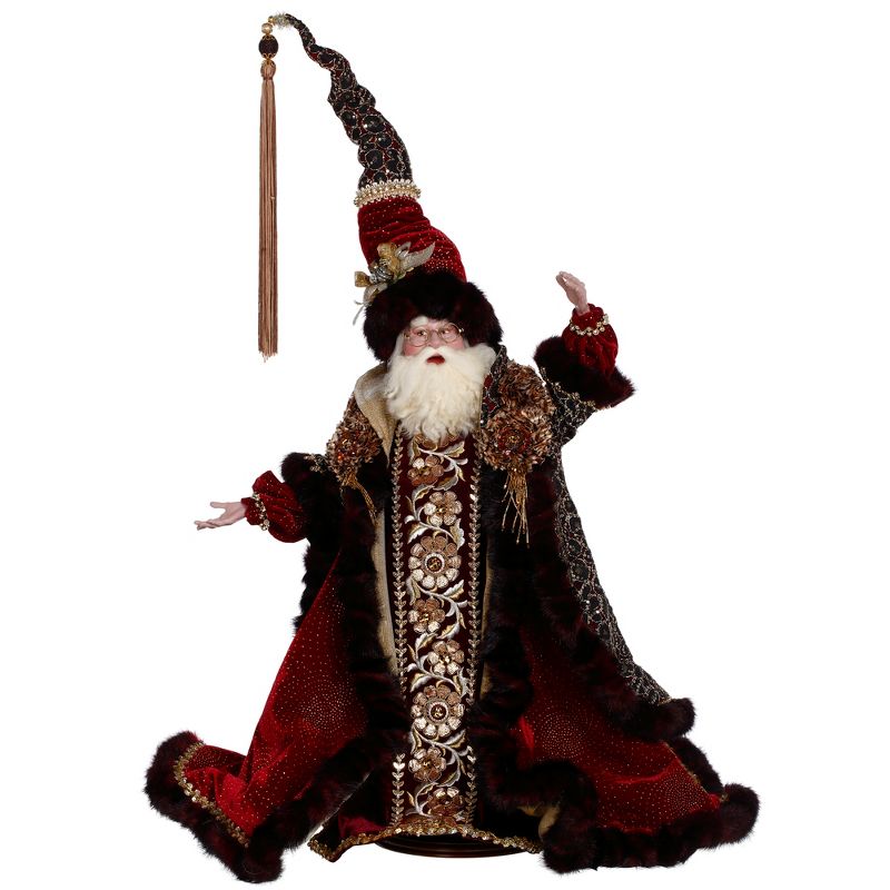 Mark Roberts Products 25" Red and Gold Mark Roberts Razzle Dazzle Santa Christmas Figurine