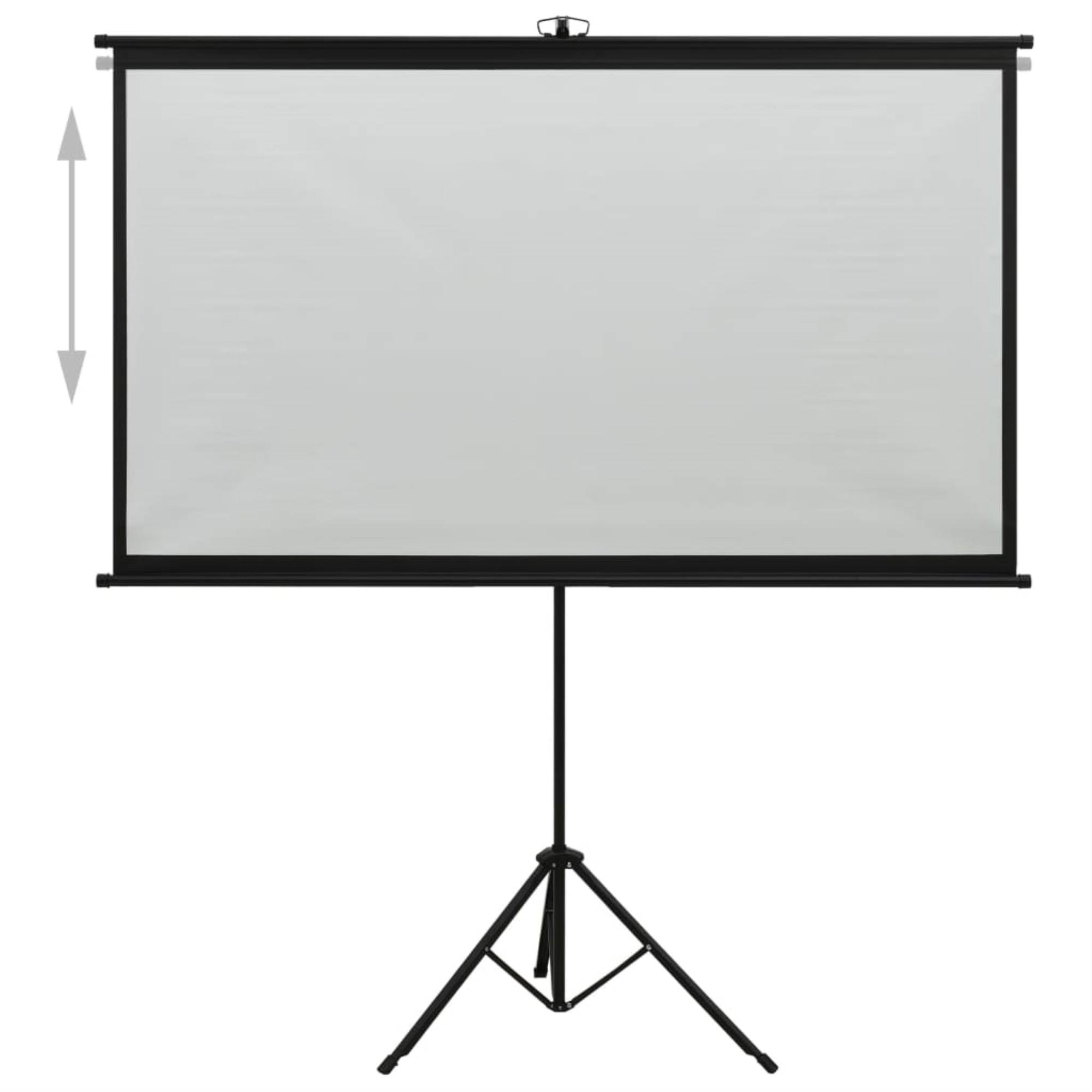 vidaXL Projection Screen with Tripod 72" 4:3 Home Theater Screen Presentation