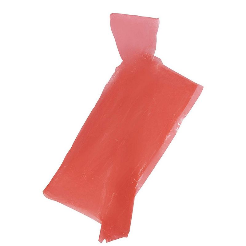 Juvale 50 Count Adults Rain Ponchos with Hood - Emergency Disposable Poncho, 5 Assorted Colors, Individually Wrapped