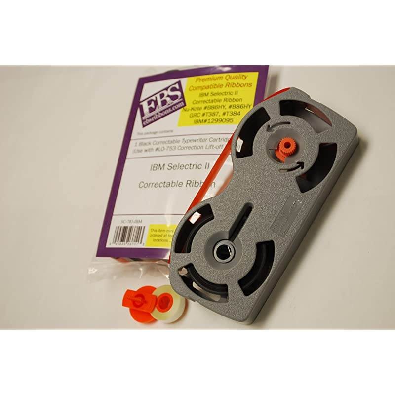 Selectric II Typewriter Ribbon Lift Off Tape Combo Package Compatible with Nu Kote