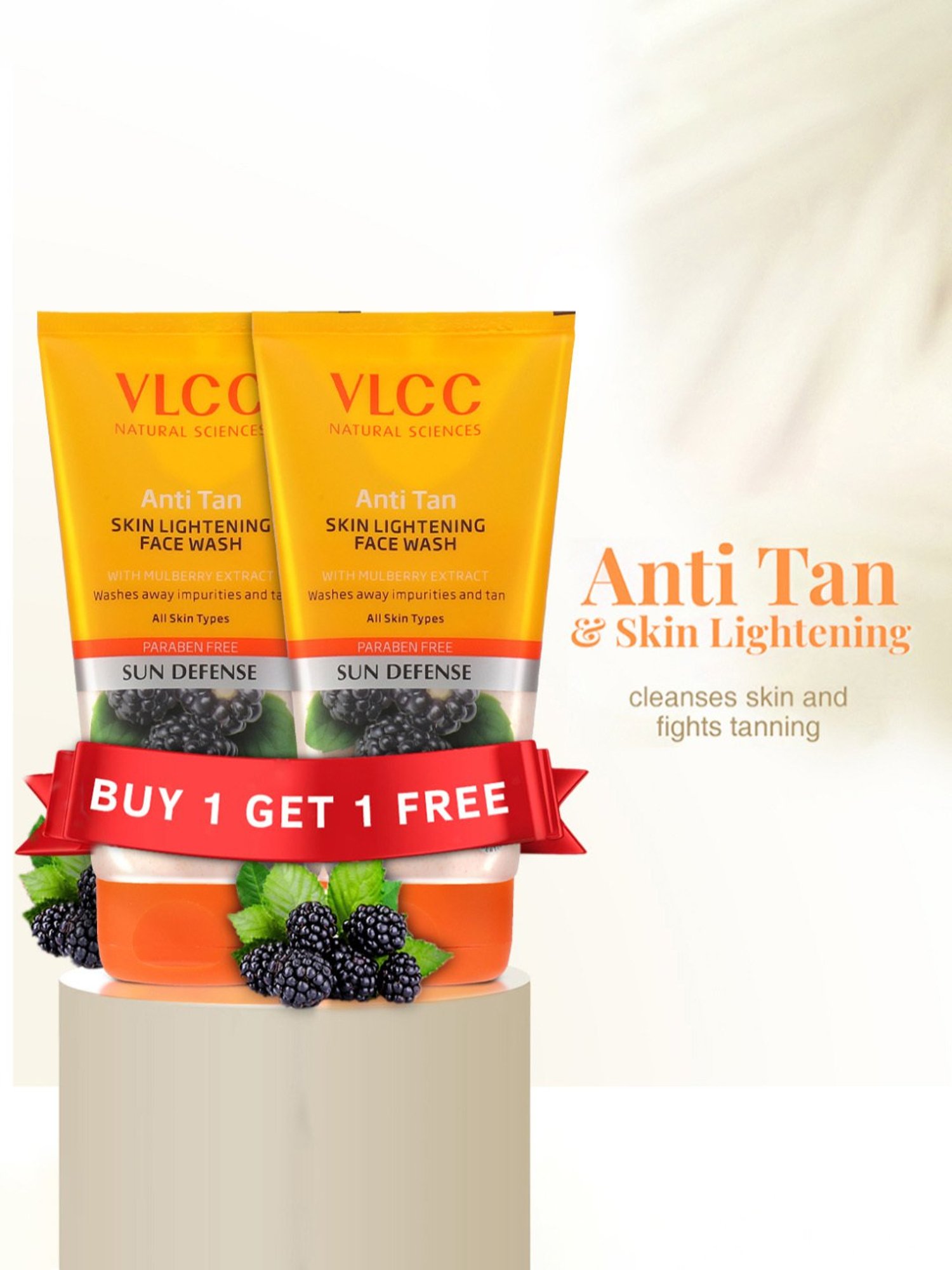 VLCC Anti Tan Kit with Anti Tan Skin Lightening Face Wash & Anti Tan Sunscreen Lotion Combo