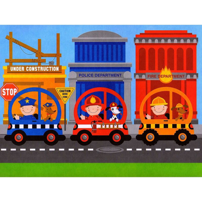 Rescue Pals Firetruck Large Accent Mural Plastic Banner - Store51..