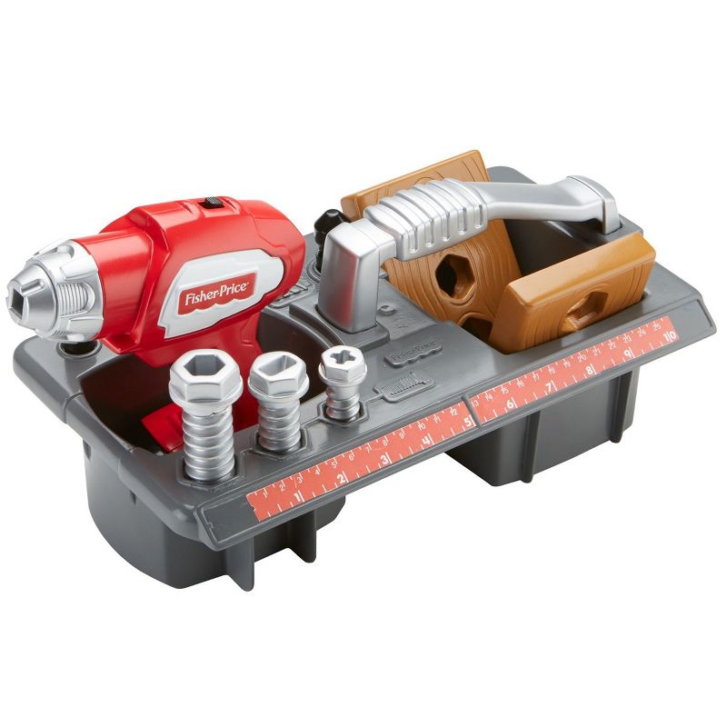 Fisher-Price Drillin' Action Tool Set - Realistic Drillin' Action & Sounds