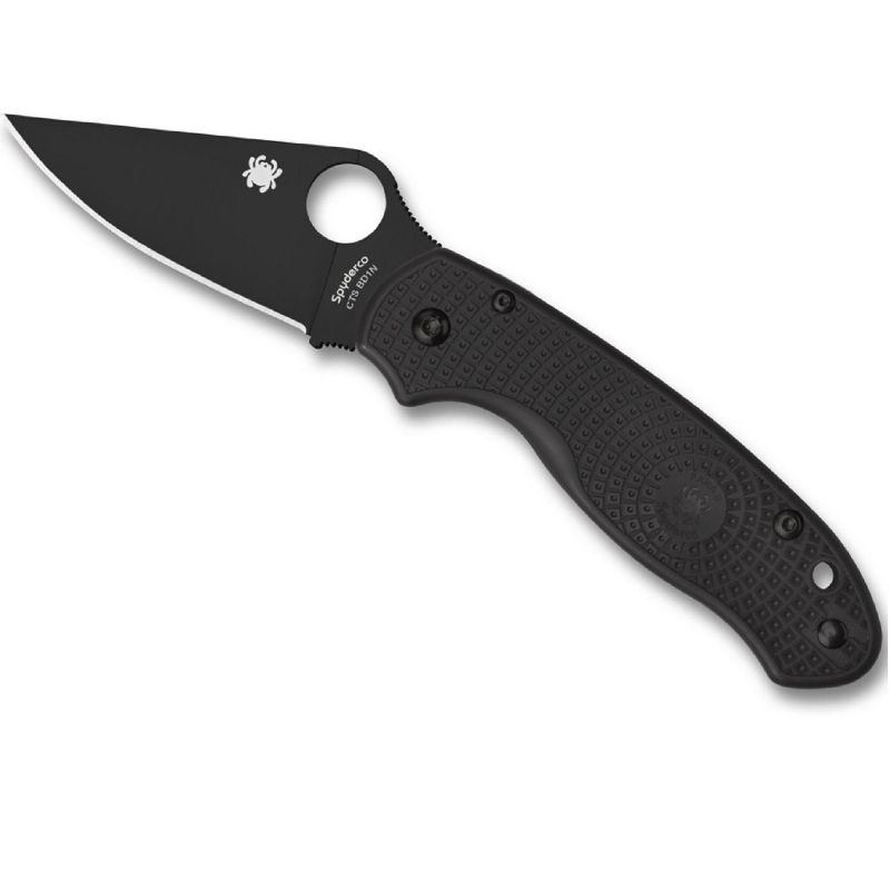 Spyderco Para 3 Lightweight 3in Black Plain Blade FRN Handle
