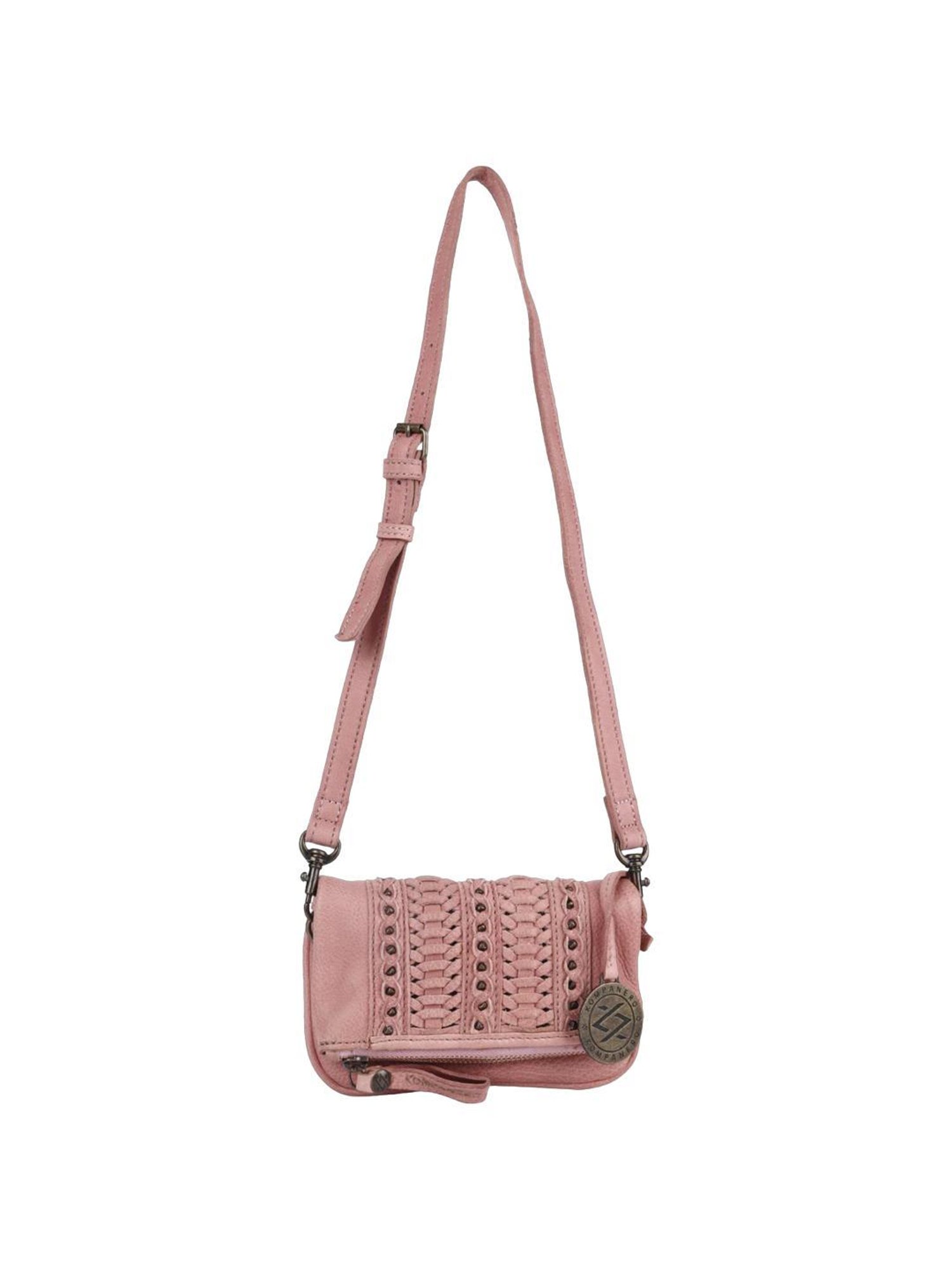 KOMPANERO Sorrento Pink Solid Sling Handbag
