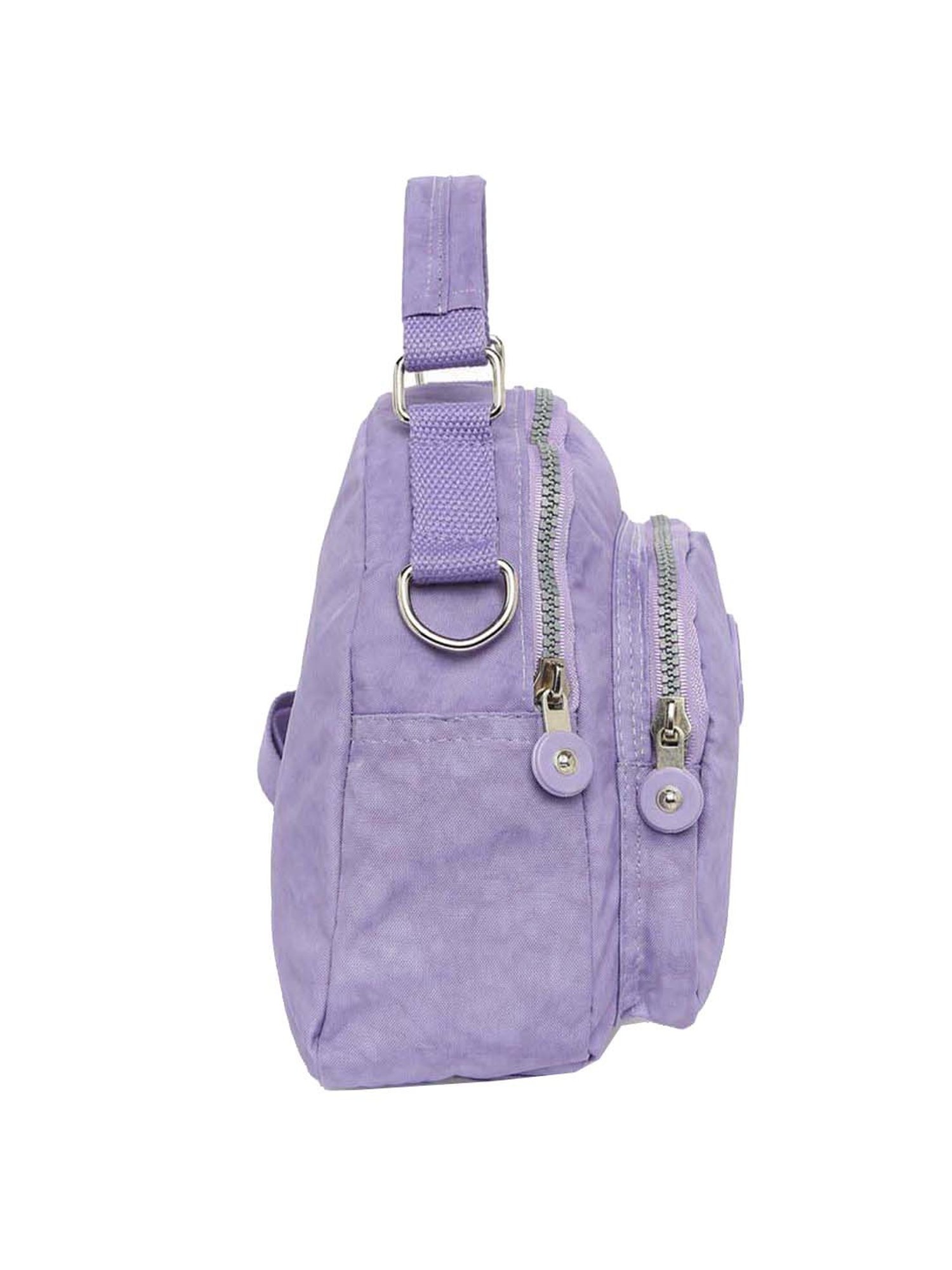Baomi Purple Solid Medium Cross Body Bag