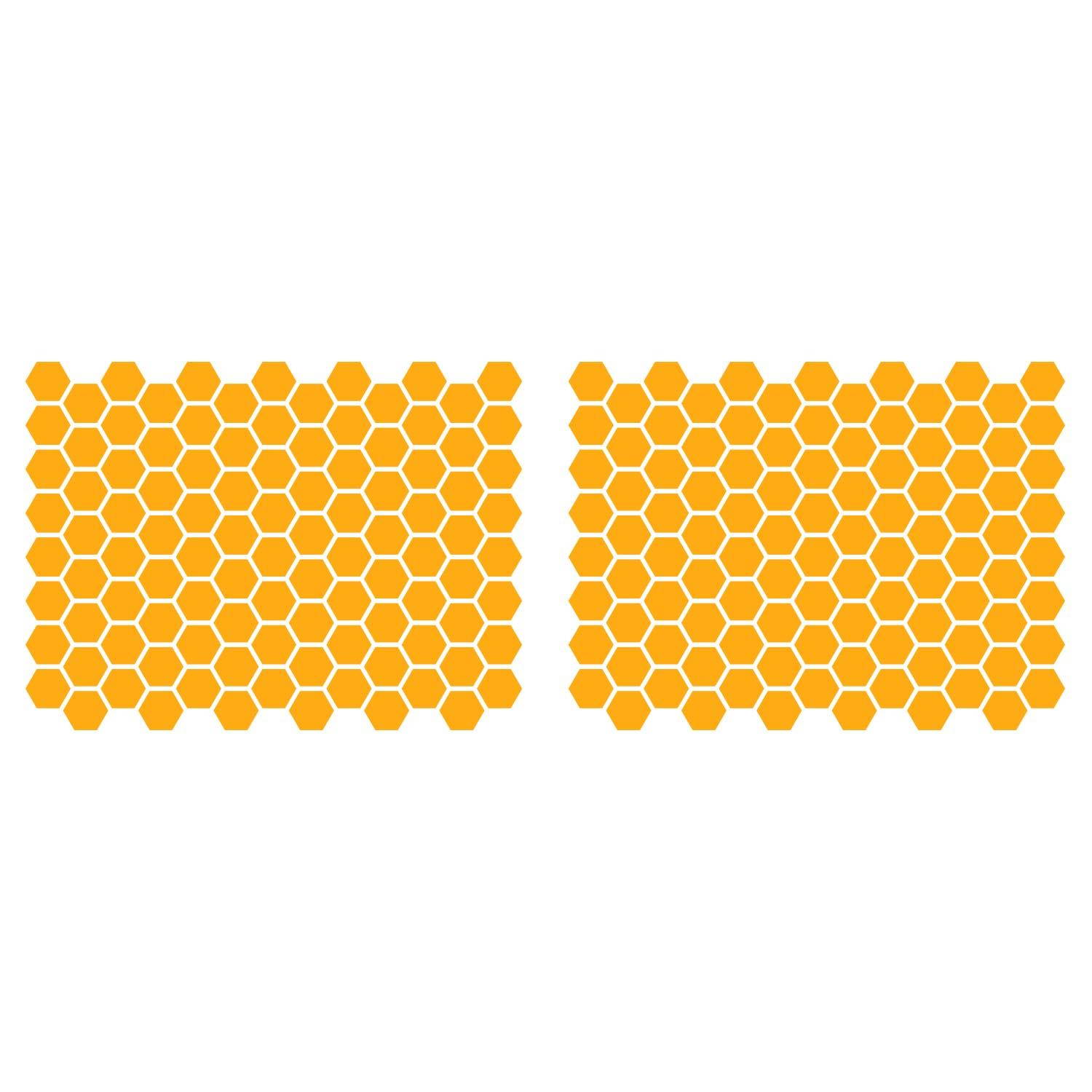 LiteMark 1 Inch Blue Hexagon Decals - Pack of 208