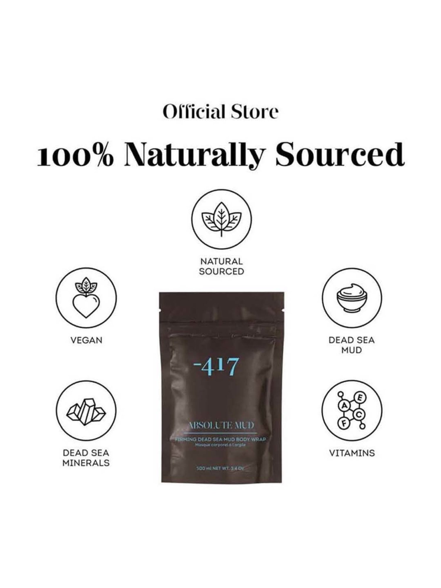 Minus 417 Absolute Mud Firming Dead Sea Mud Body Wrap 500 ml