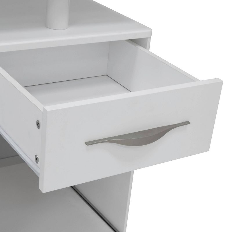 Pro-Line Sewing Table with Side Panel White - Sew Ready