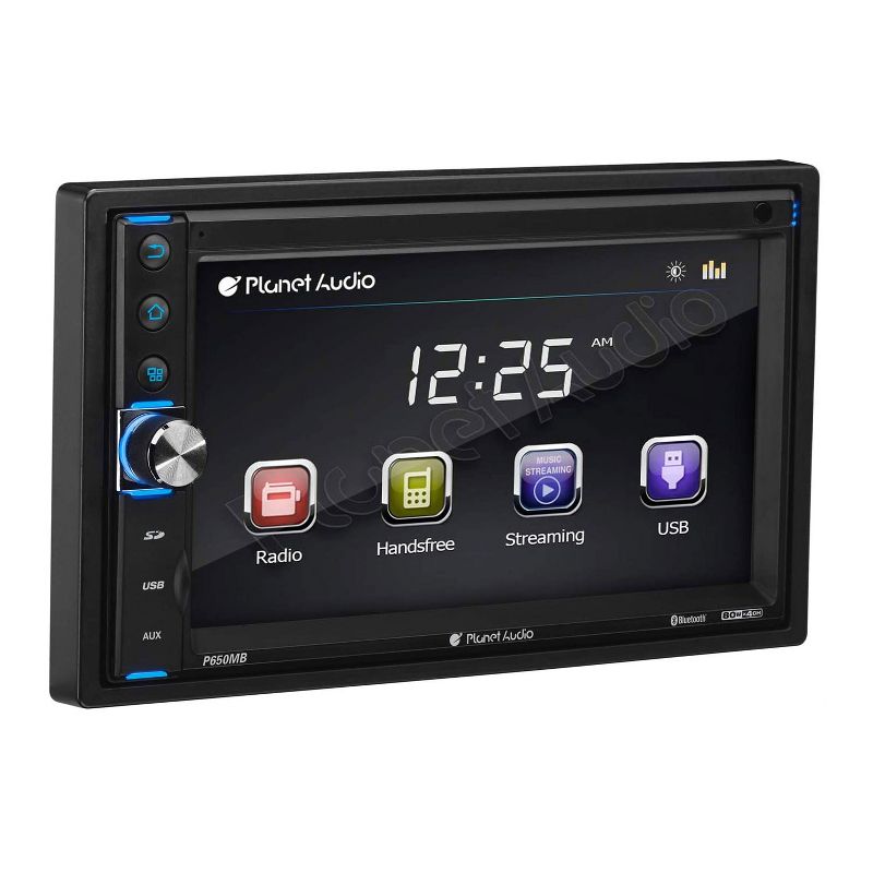 Planet Audio P9650MB 320 Watt Double DIN Bluetooth/MP3/USB/SD, AM/FM In Dash Car Stereo with  6.5 Inch Touchscreen and Wireless Remote