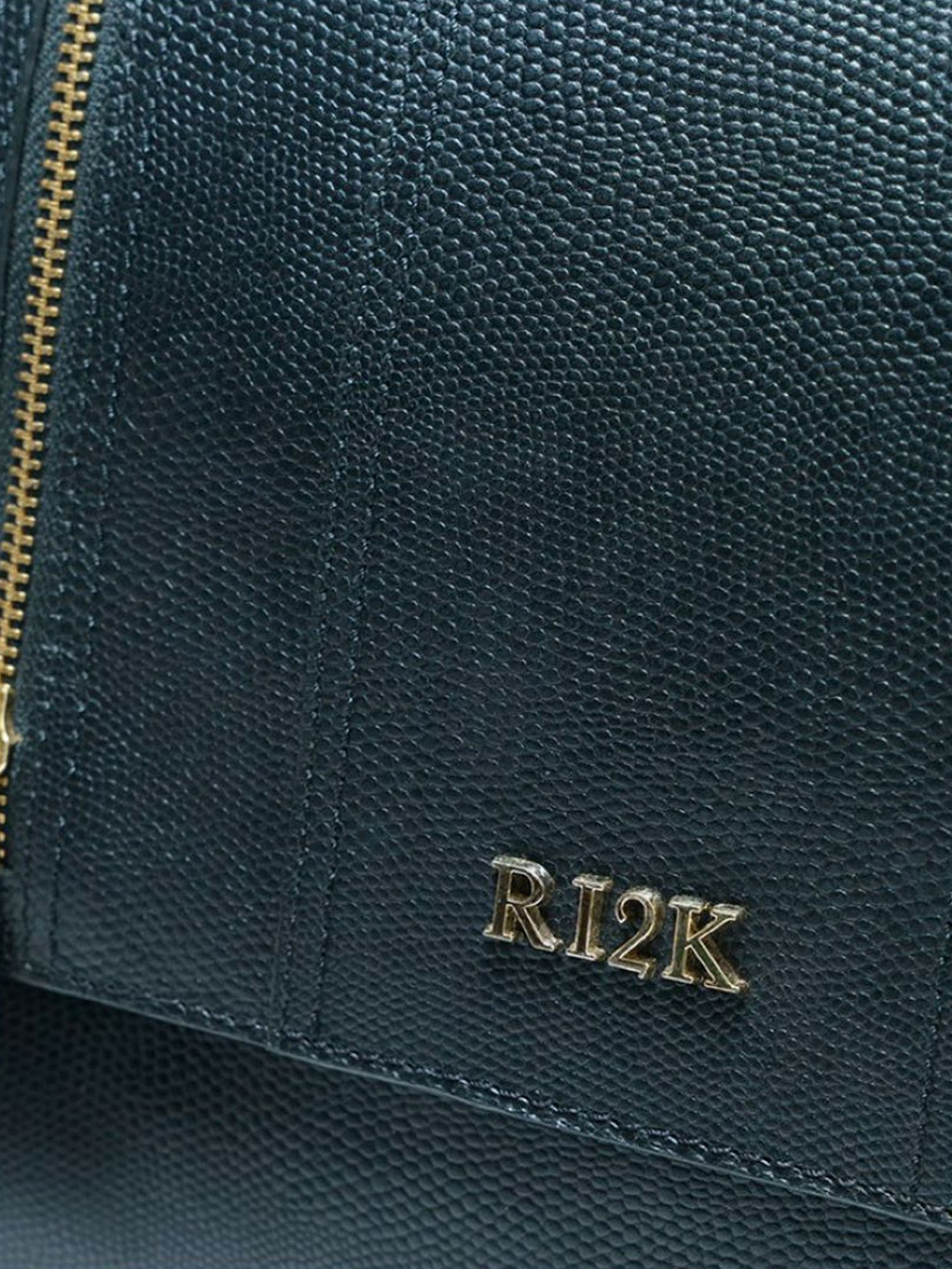 RI2K London Black Leather Large Satchel Handbag