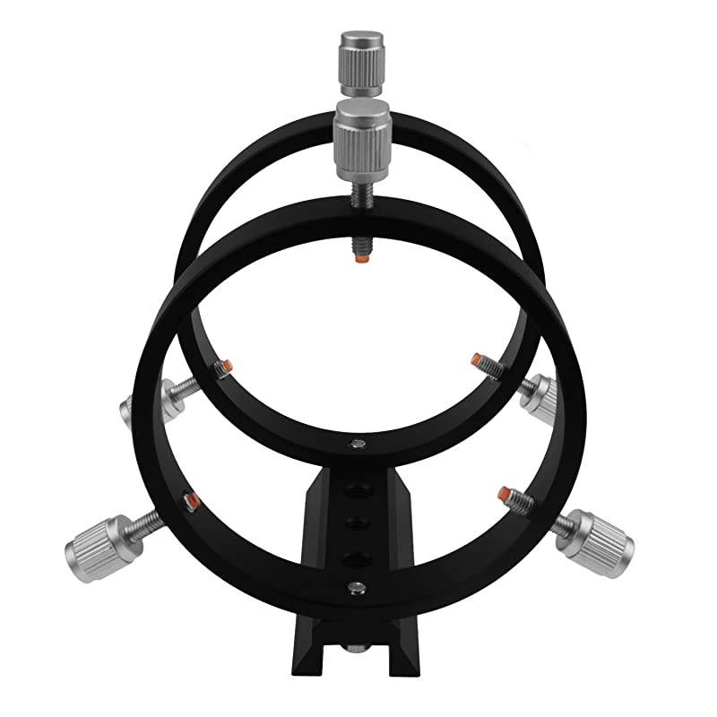 Adjustable Guiding Scope Ring Set with Plate 90 mm Inside Diameter Pair for Telescope Tube Diameter or Finders 63 to 89mm