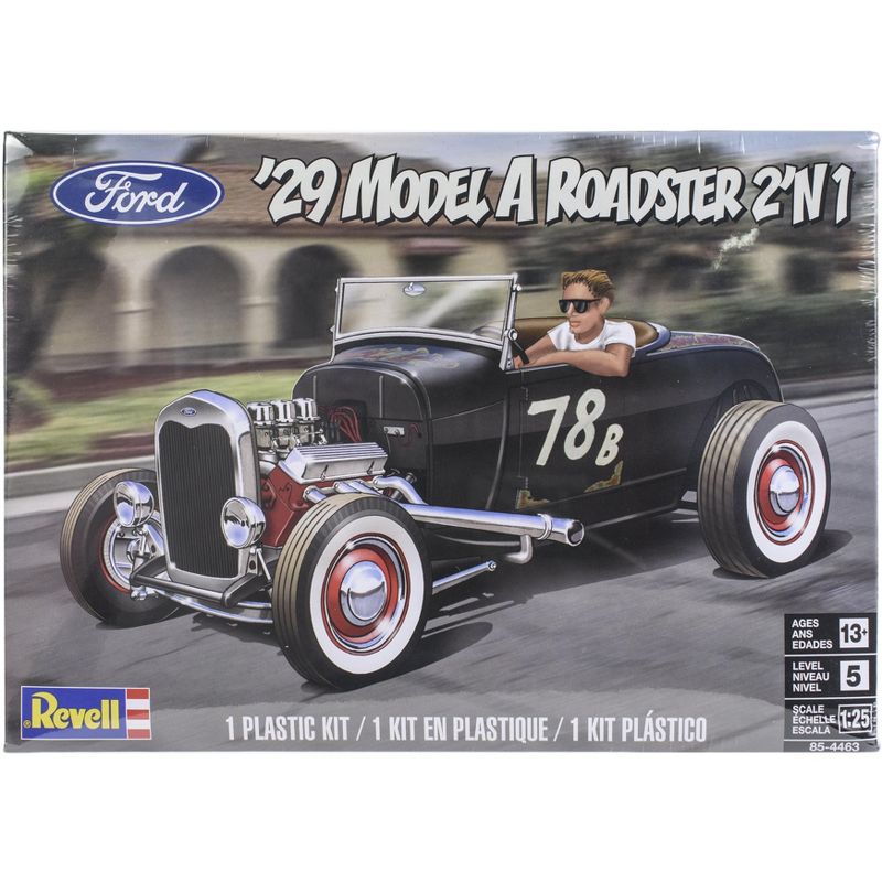 Plastic Model Kit-1929 Ford Model A Roadster 2n1