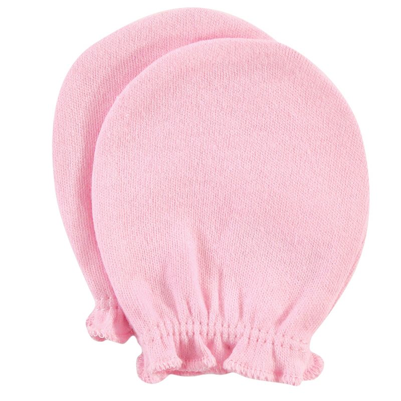 Luvable Friends Baby Cotton Scratch Mittens 4pk, Owl, One Size