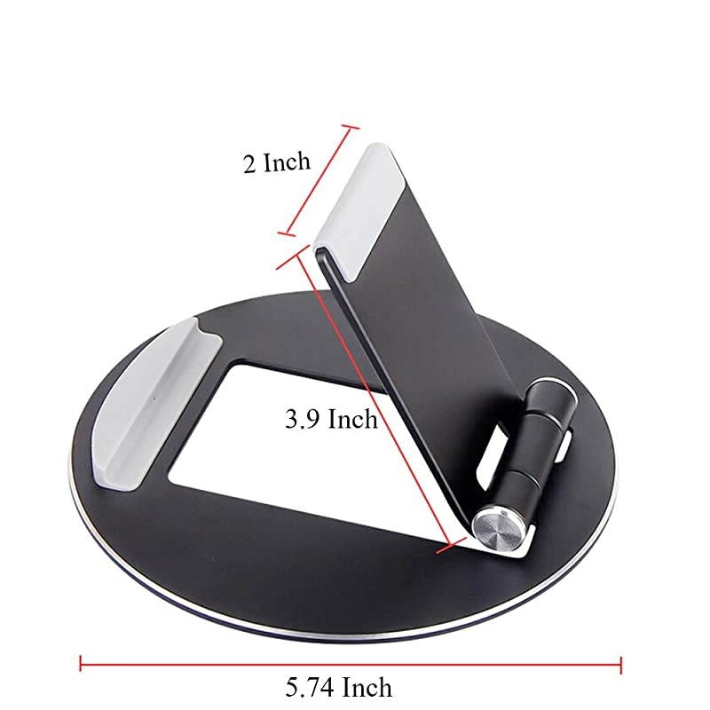 Tablet Stand Adjustable Aluminum Desktop Tablet Phone Holder Compatible with Tablet iPad MiniiPhone X87 Plus76s6 Samsung Galaxy Tablet 4105quot Black