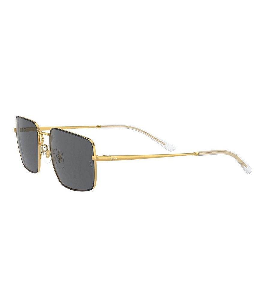 Ray-Ban Rectangular 55mm Metal Sunglasses