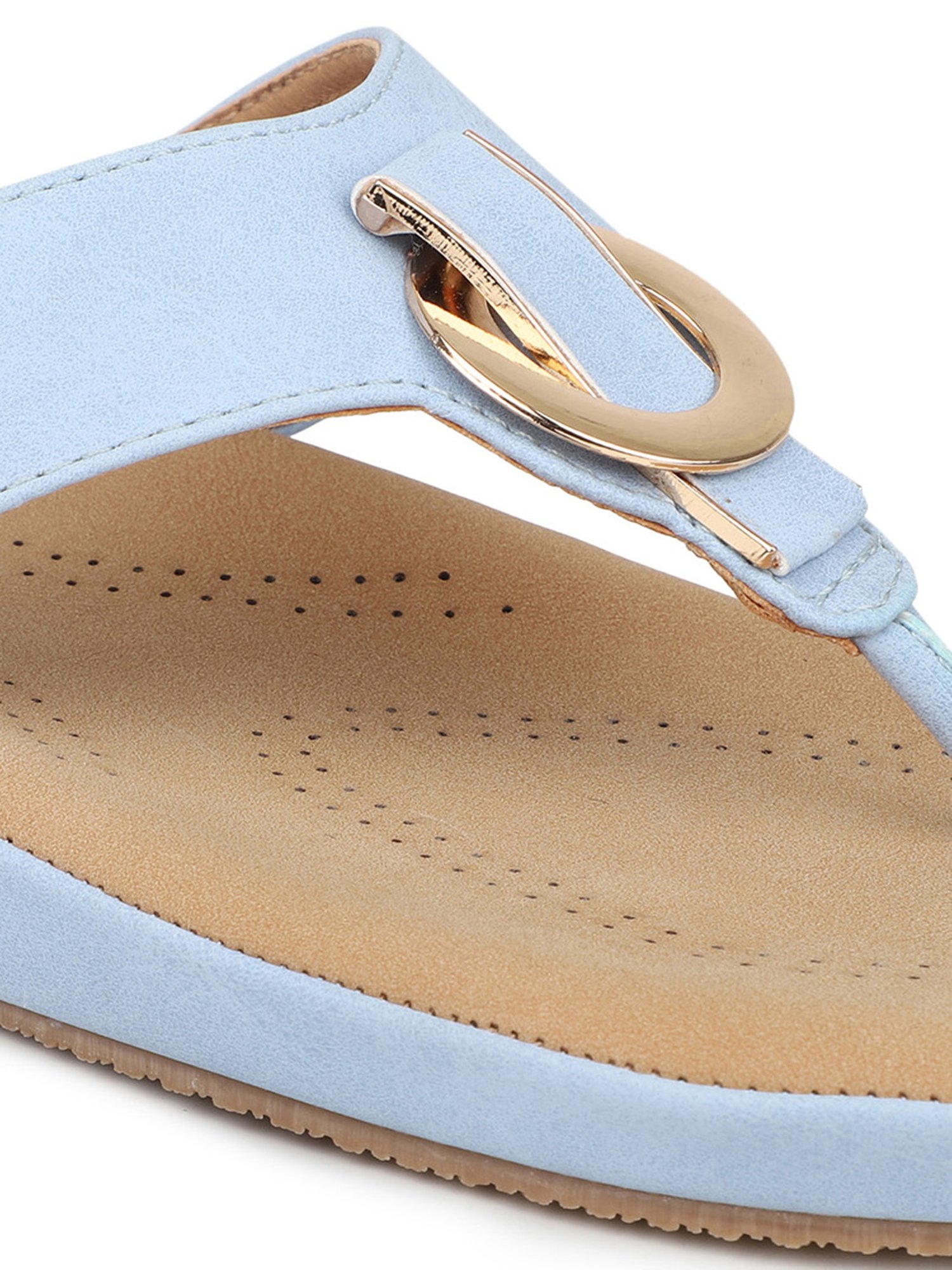 Inc.5 Women's Light Blue Thong Sandals