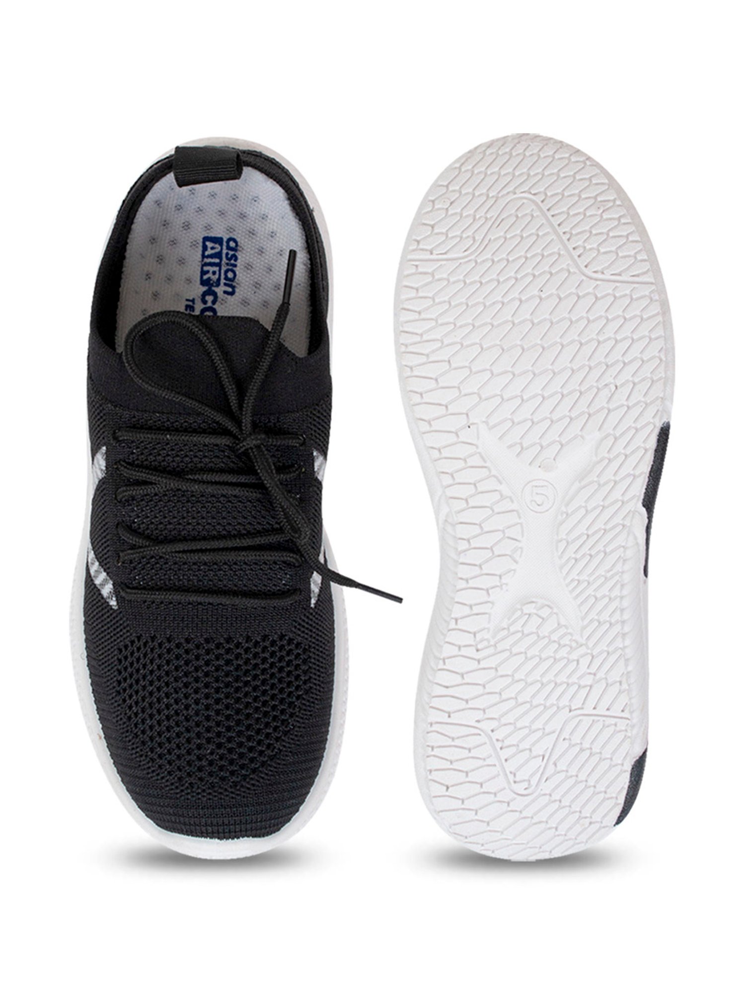 Asian Women's Black Running Shoes