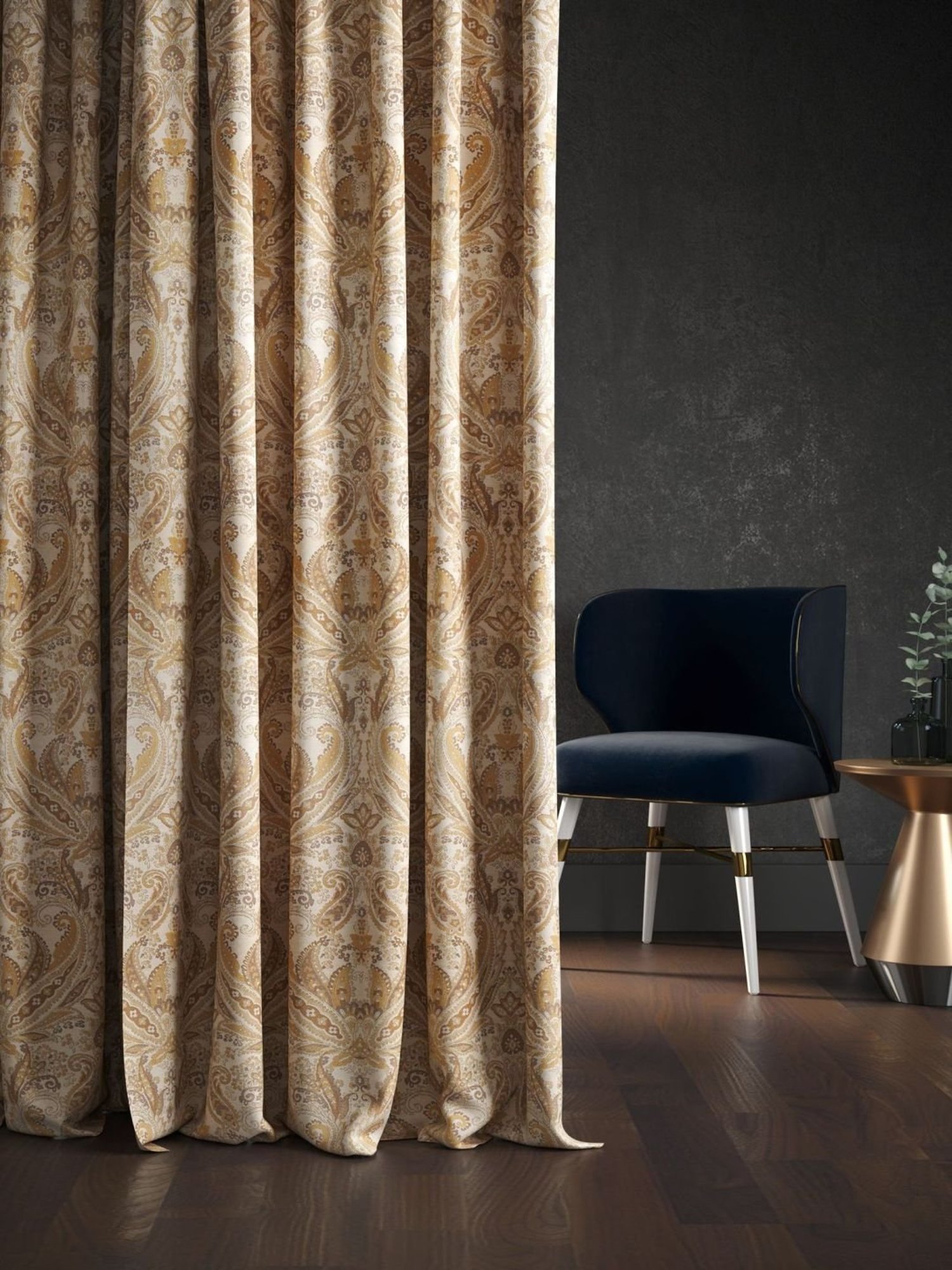 DDECOR Live Beautiful Beige Readymade 7 Ft. Door Curtain - Set of 1