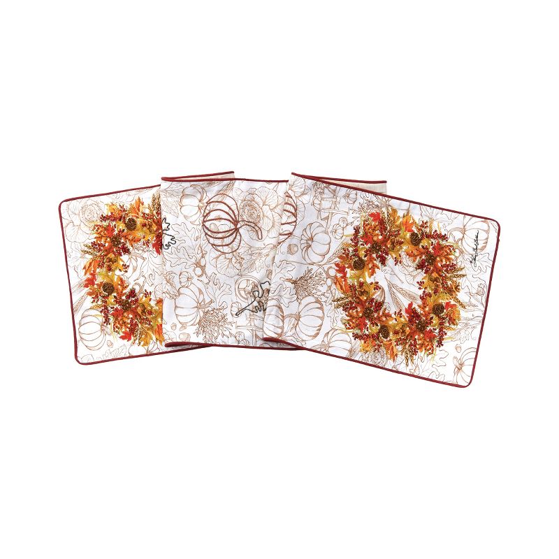 Genie Crafts Beige Linen Fabric Dining Table Runner Roll, 360 Inches Long x 17.7 in