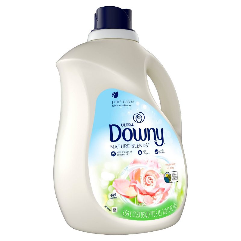 Downy Rosewater & Aloe Nature Blends Fabric Softener - 103oz