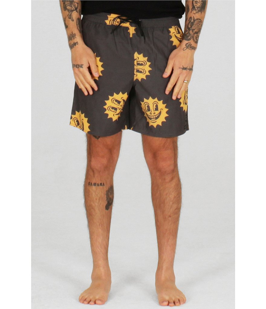 Lira Clothing 18#double; Outseam Cass Elastic Waist Swim Trunks