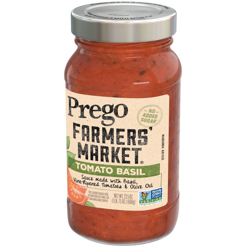 Prego Farmers' Market Tomato & Basil Marinara Pasta Sauce - 23.5oz