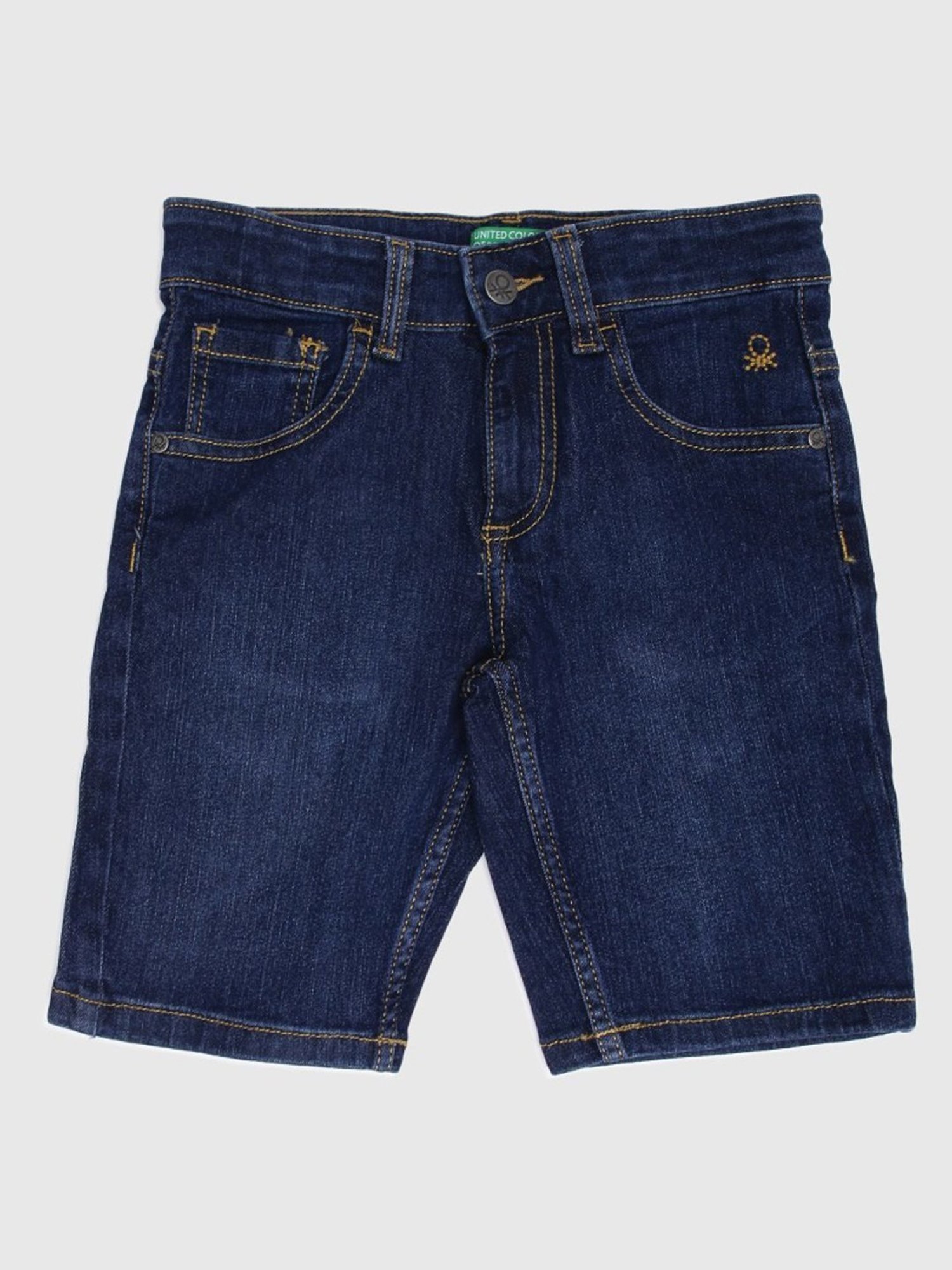 United Colors of Benetton Kids Navy Regular Fit Shorts