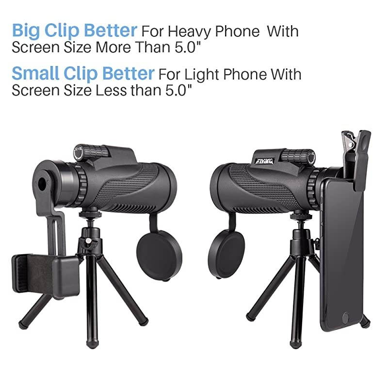 Mobile Phone TelescopeMonocular TelescopeZoom Camera Lens Low Night Vision 12X50 BAK4 Prism amp FMC Telephoto Hunting Accessory for Fishing Travelling Bird Watching Duck Hunting by