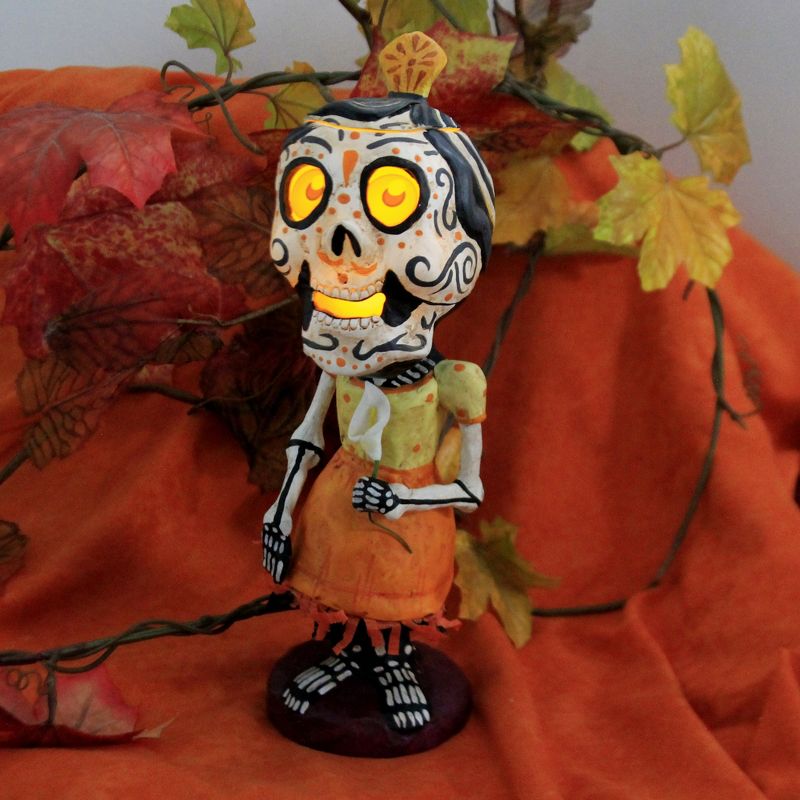 Jorge De Rojas 10.5" Frida Skelly Halloween  -  Decorative Figurines