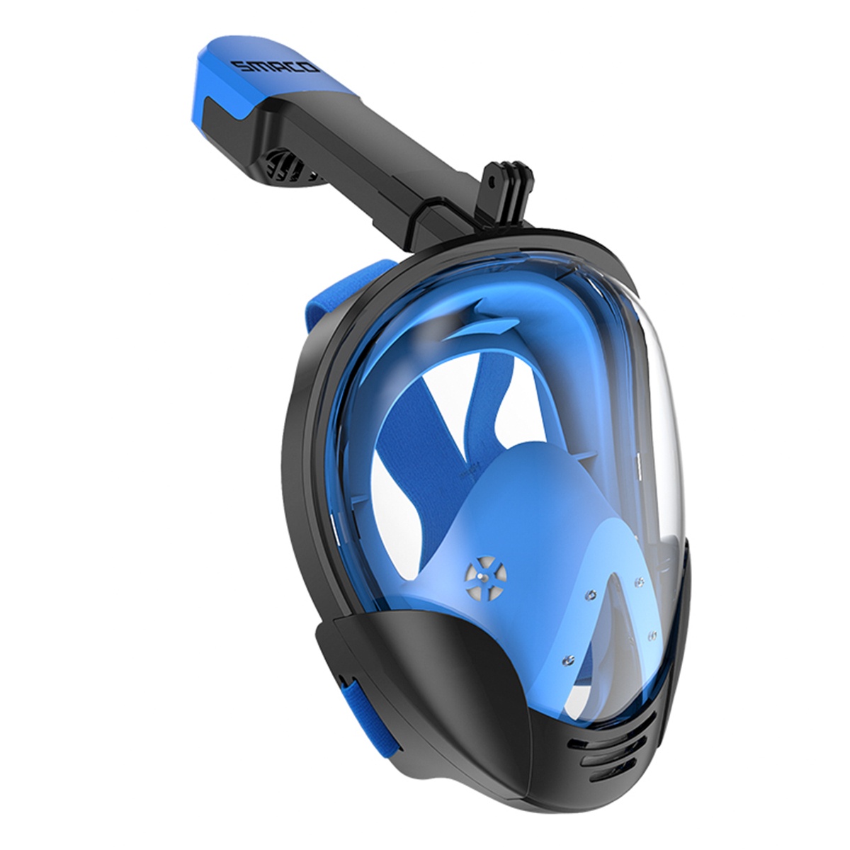 Anti Fog Leak Full Face Snorkeling Mask Swimming with Breathing Tube Dive Scuba Goggles Adult Kid Black/S/M