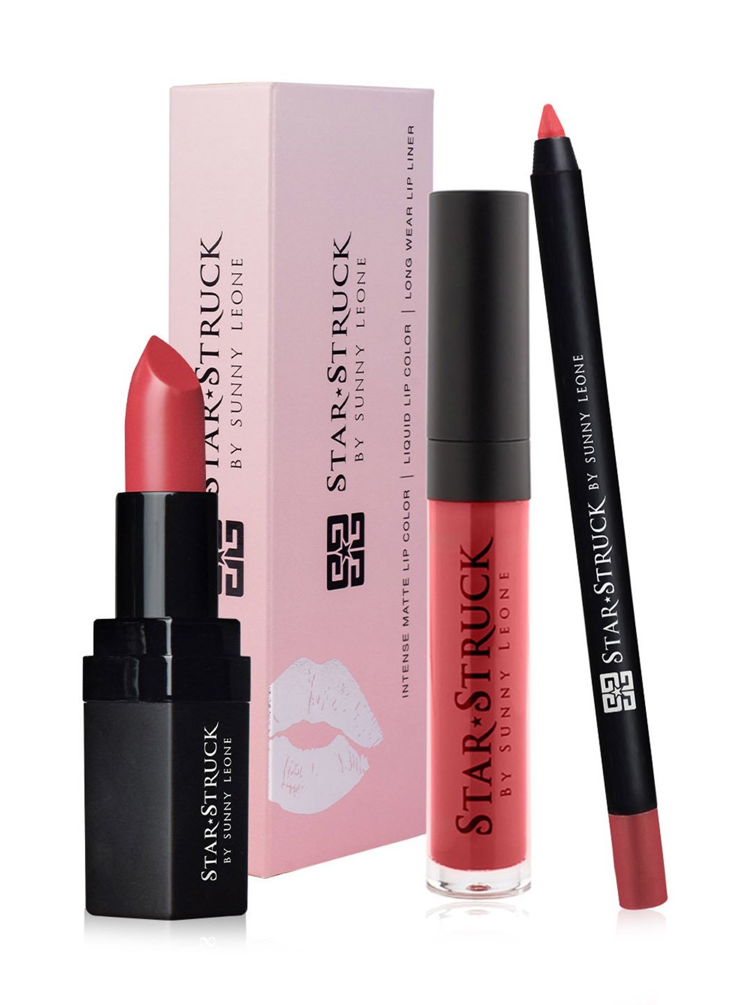 StarStruck By Sunny Leone Coralicious 3 Pcs Lip Kit - 9.95 gm