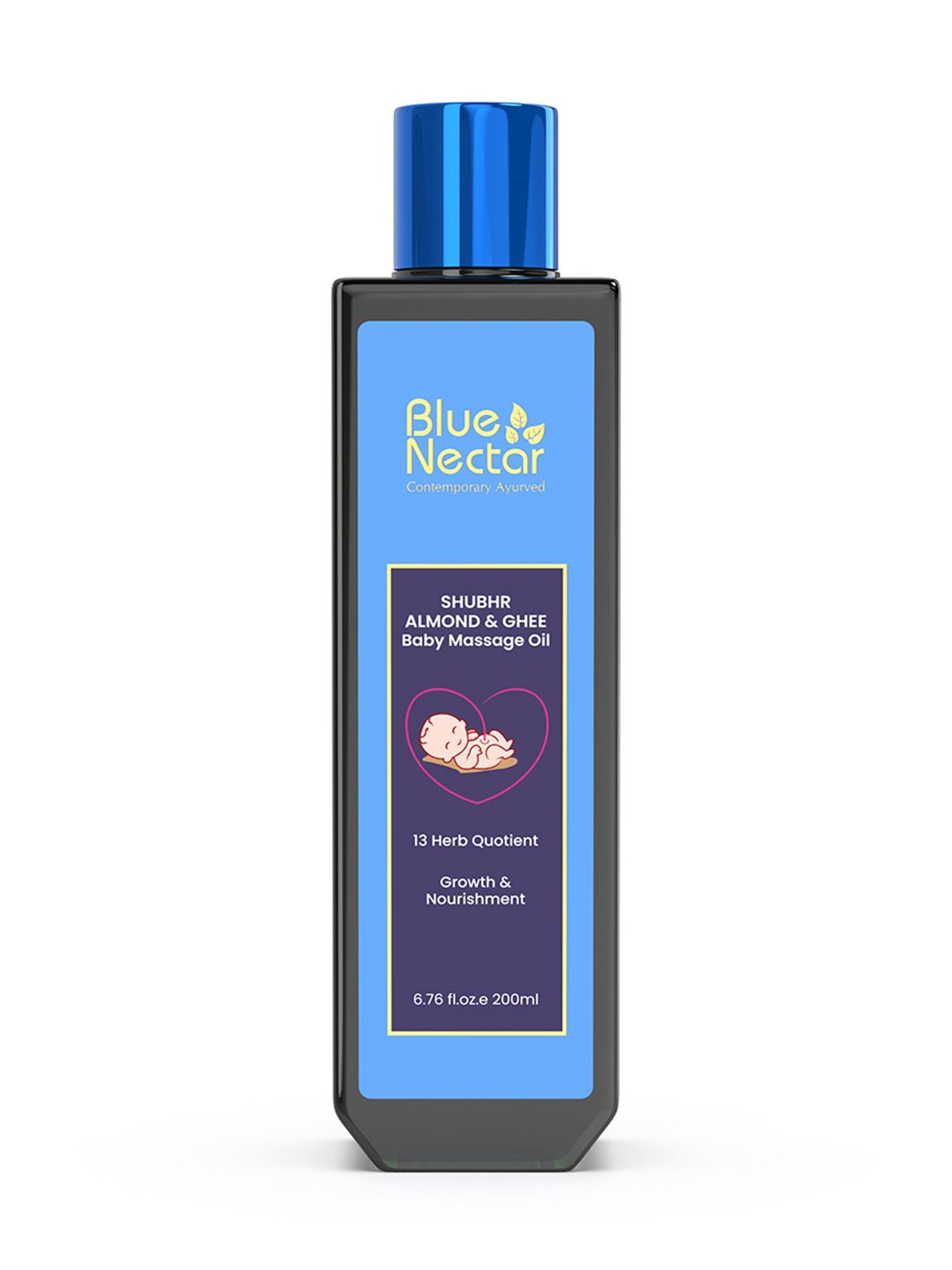 Blue Nectar Shubhr Almond & Ghee Baby Massage Oil - 200 ml