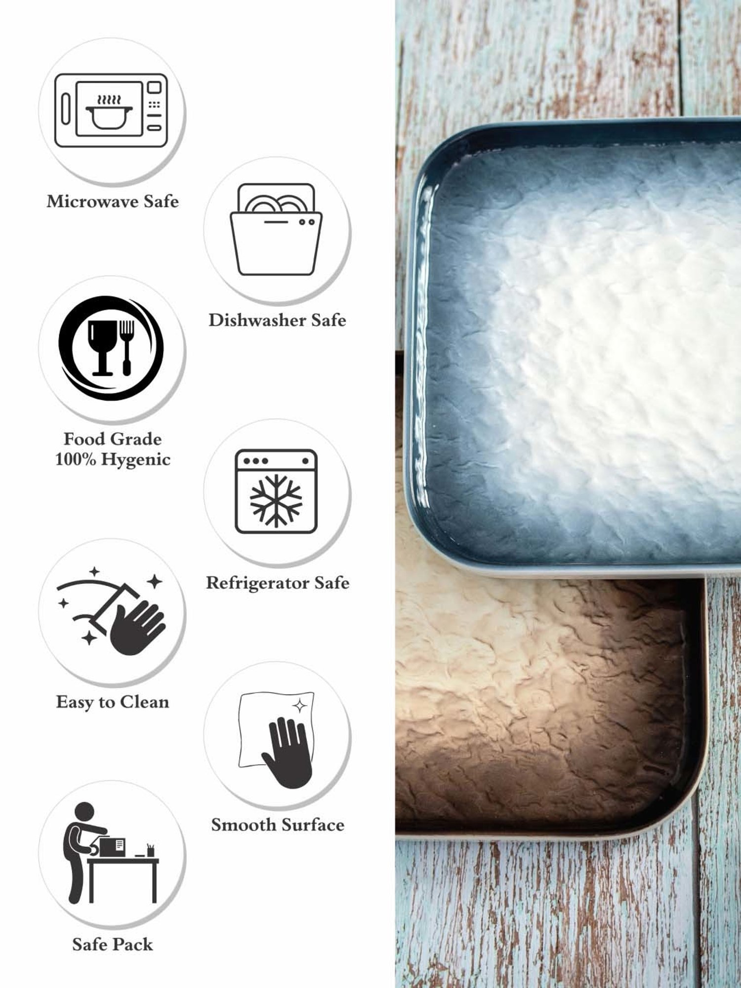 Sumeet S.S. Heavy Gauge Multi Purpose Plates with Mirror Finish Set of 9pc ( Dia-17cm, 22cm,27.5cm)