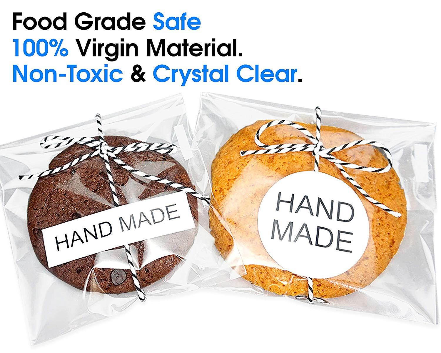 8&rdquo; X 10&rdquo; (200) Clear Resealable Cellophane Cello Bags Self Seal - Fits 8X10 Prints Photos Small Catalogs, Gifts, Arts & Crafts by Pack It Chic (More Sizes Available)