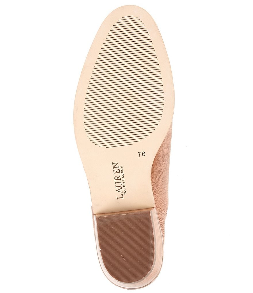 Lauren Ralph Lauren Prestyn Tumbled Leather Western Booties