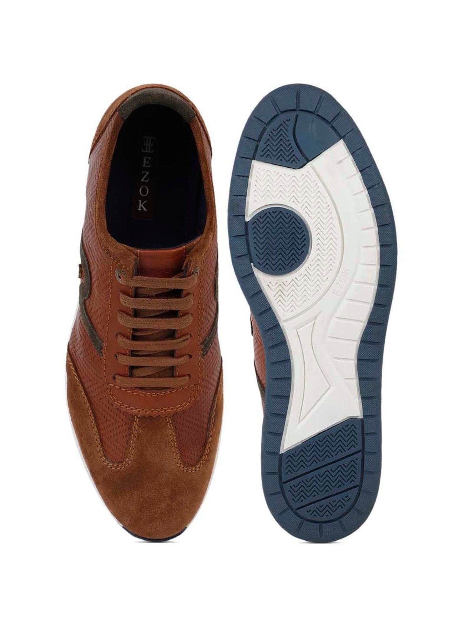 EZOK Men's Tan Casual Sneakers