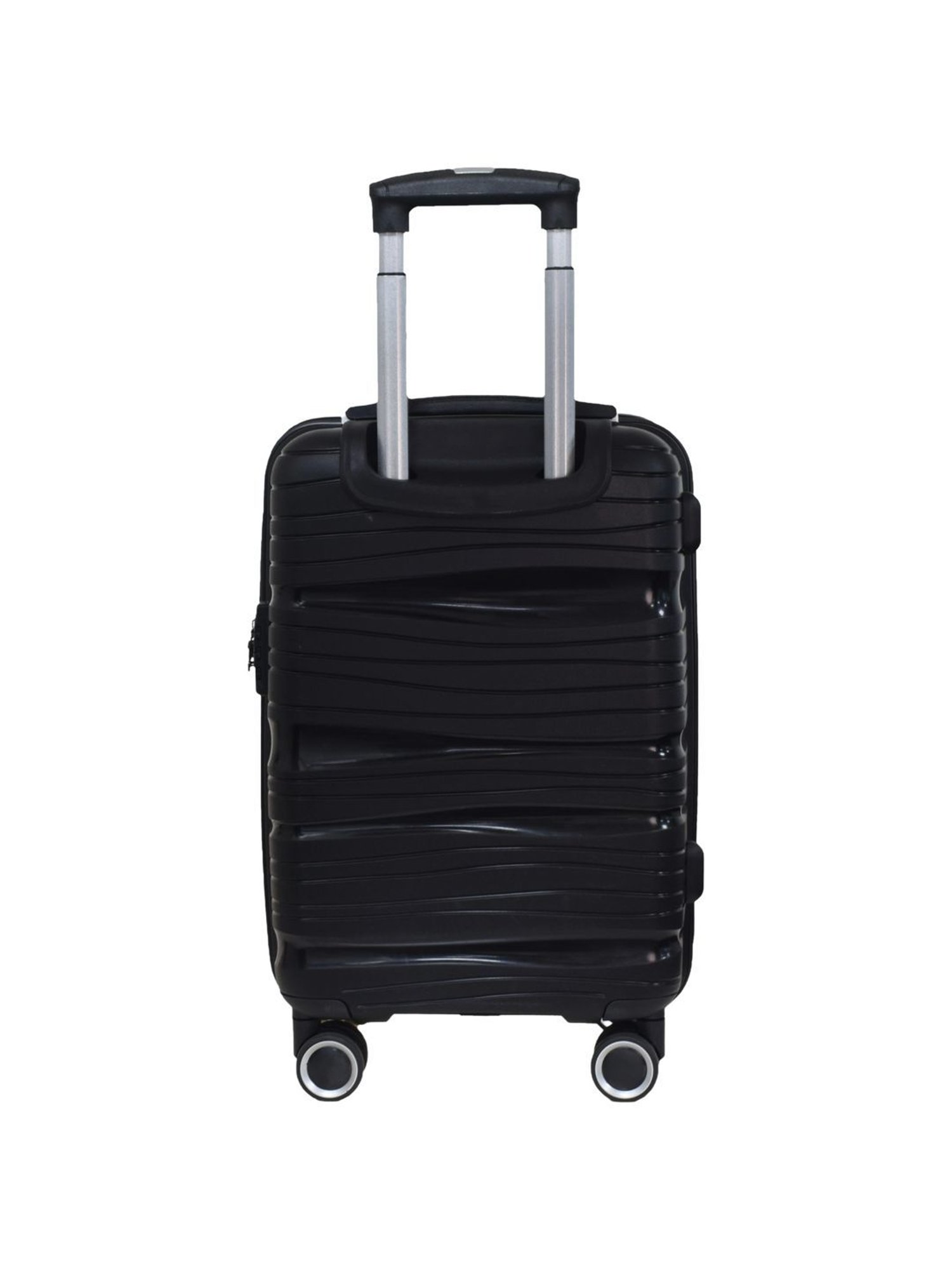 Swiss Military Black 8 Wheels Small Carry-On Luggage