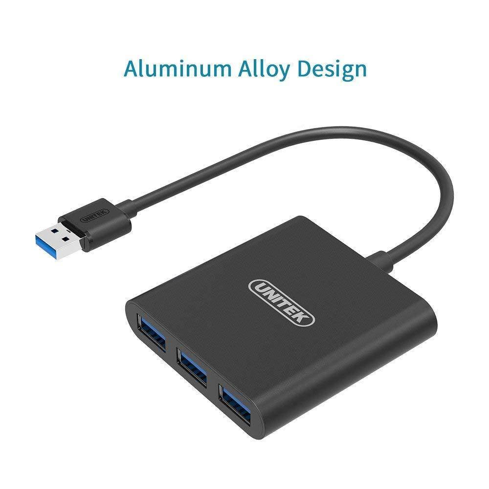 UNITEK Aluminum Super Speed 4 Ports USB 3.0 Hub Splitter For iPhone XS Samsung