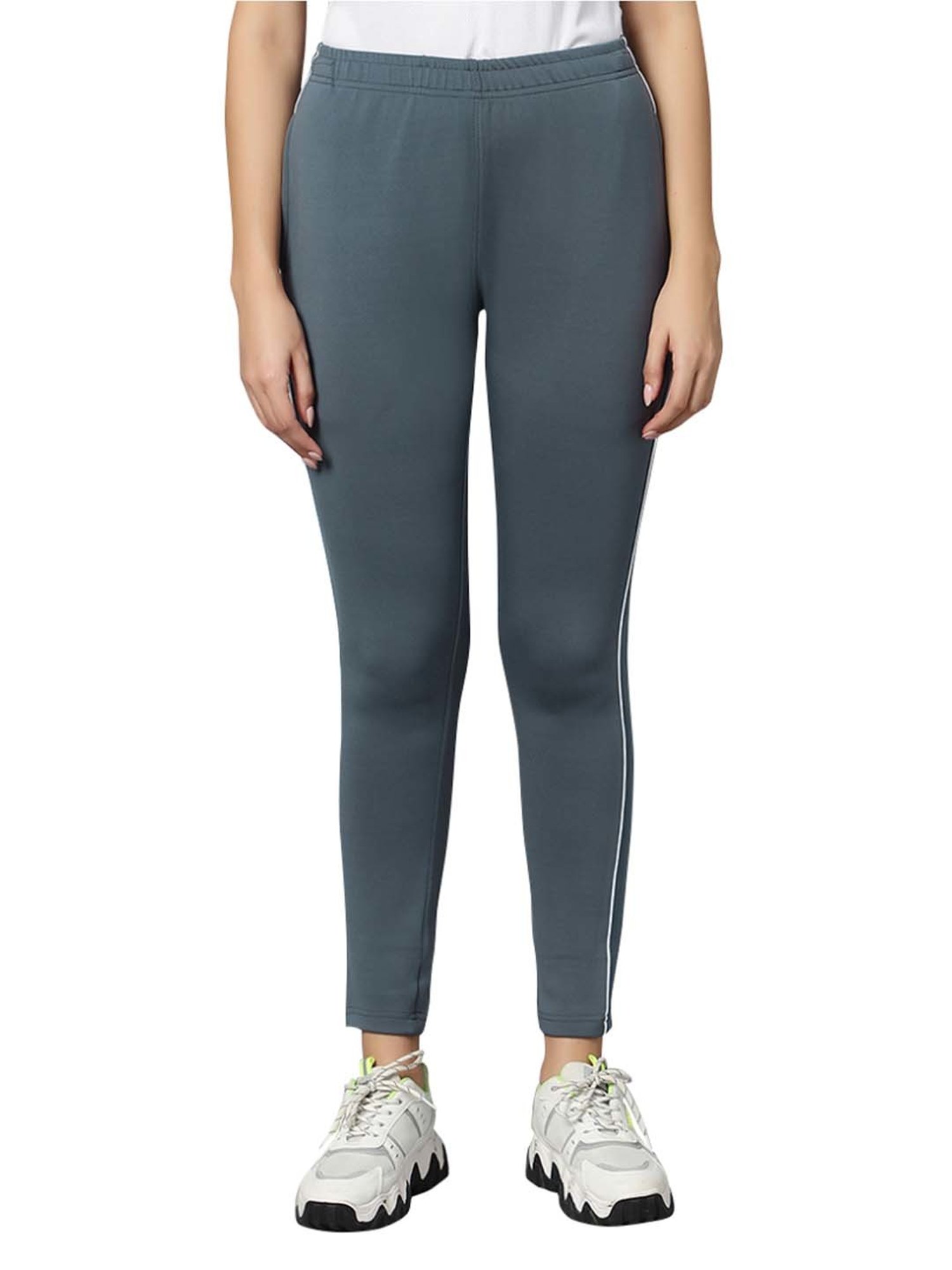 Omtex Grey Mid Rise Sports Track Pants