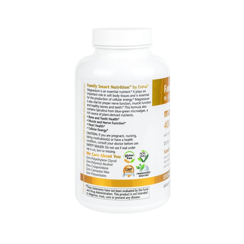 Family Smart Nutrition Magnesium 400mg Tablets - 250ct