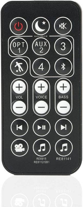 Remote Control for Polk Audio Surroundbar Soundbar RE15031 5000IHT 6000IHT IHT6000 3000IHT IHT3000 SB4000 4000IHT IHT4000 RE13052 RE13051 RE12081 Magnifi 1 ONE Omni SB1 RE8112-1 RE81121 RTRE81121