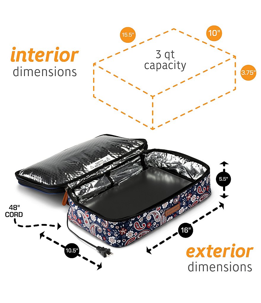 Hot Logic Portable Oven and Food Warmer Casserole Carrier Tote Bag