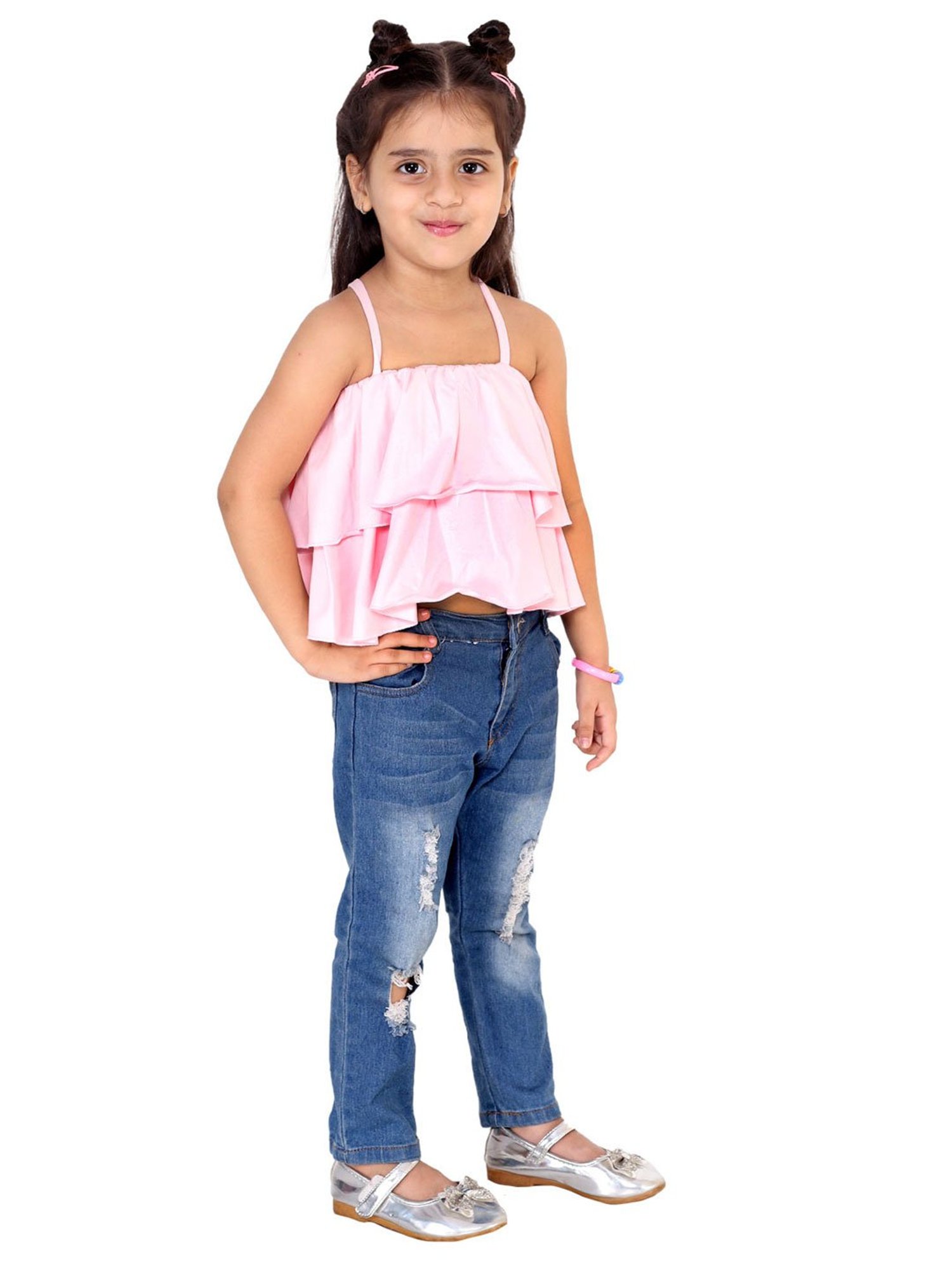 KidsDew Kids Pink Solid Top