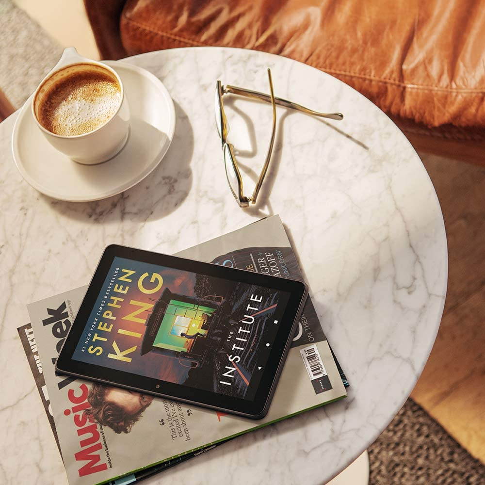 Fire HD 8 Plus tablet, HD display, 32 GB, our best 8" tablet for portable entertainment, Slate Ad-Supported