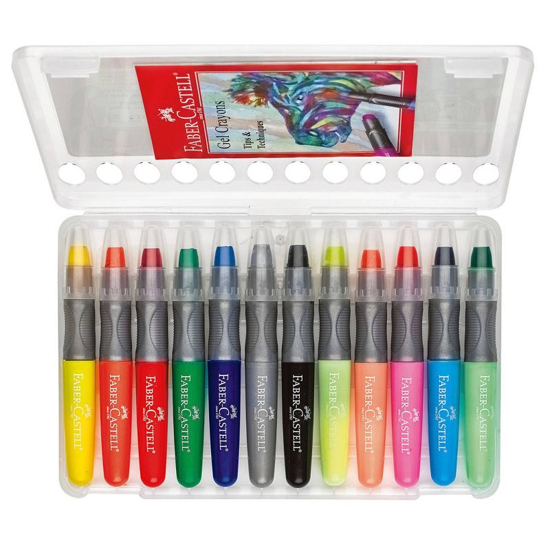 12ct Gel Crayons with Storage Case - Faber-Castell