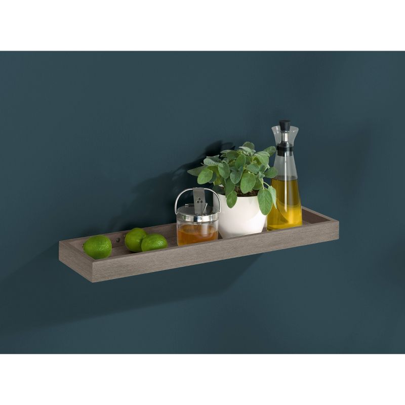 Wood Wall Shelf 24" Brown