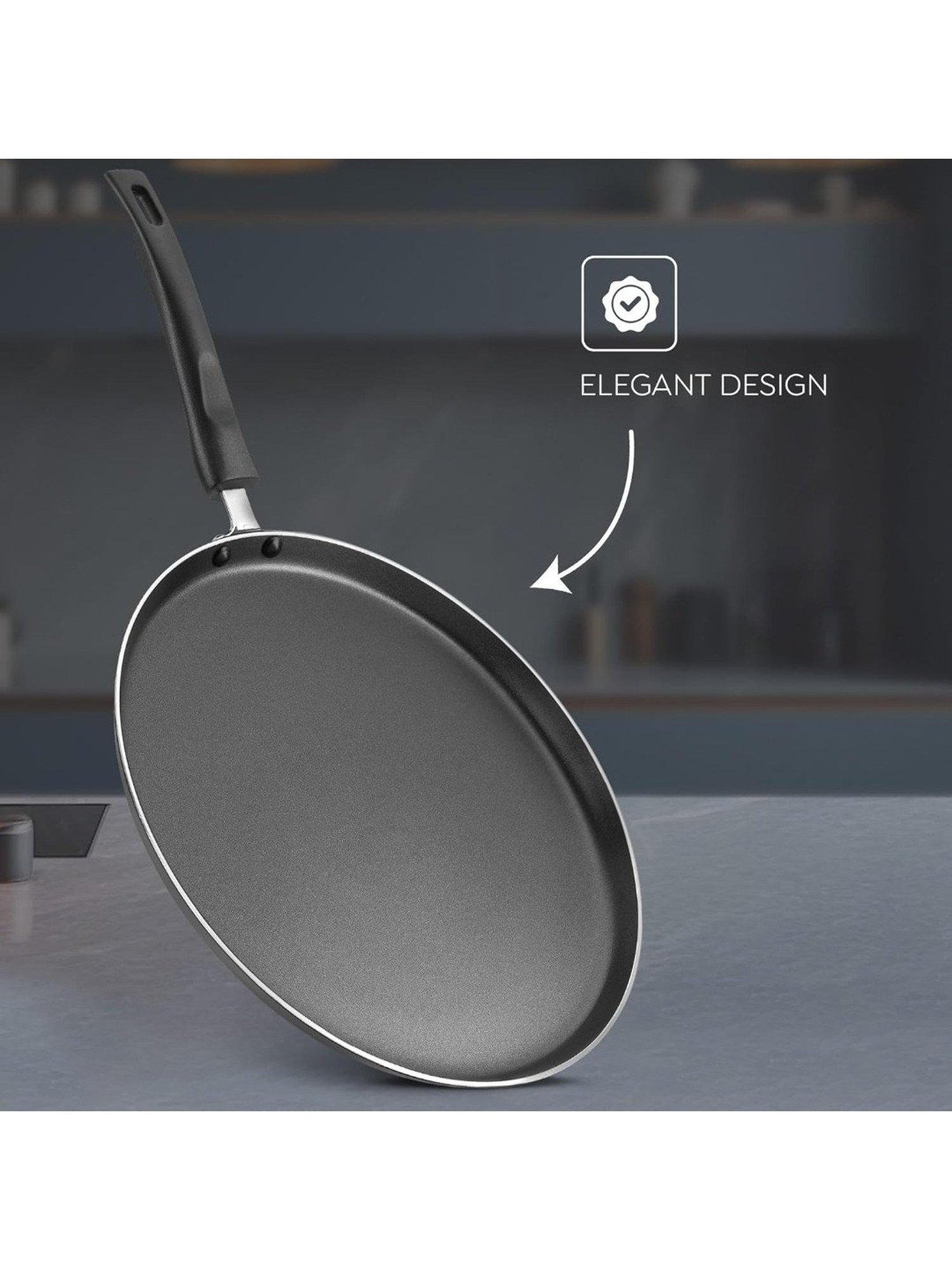 Judge by Prestige Everyday Black Aluminium Tawa 30 cm